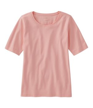 Women's L.L.Bean Jewelneck Tee, Elbow-Sleeve