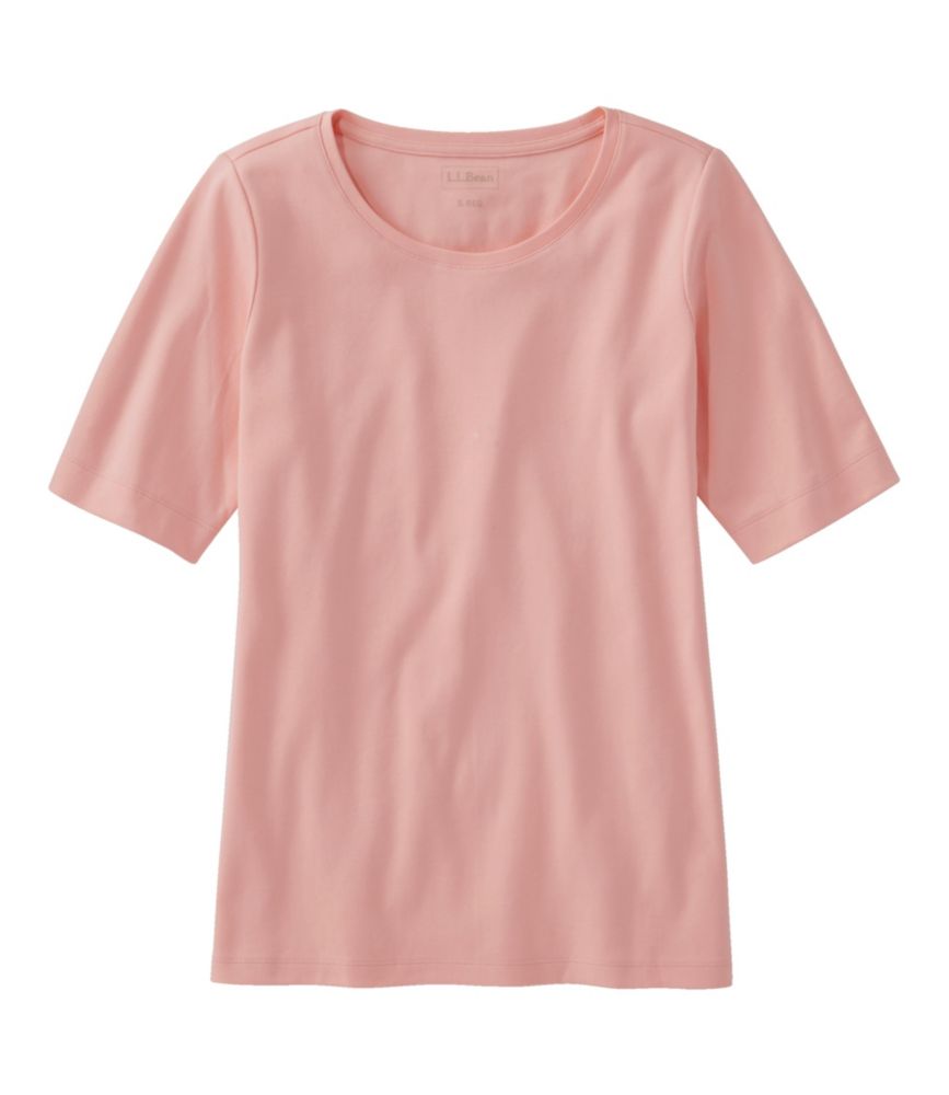 Women's L.L.Bean Jewelneck Tee, Elbow-Sleeve