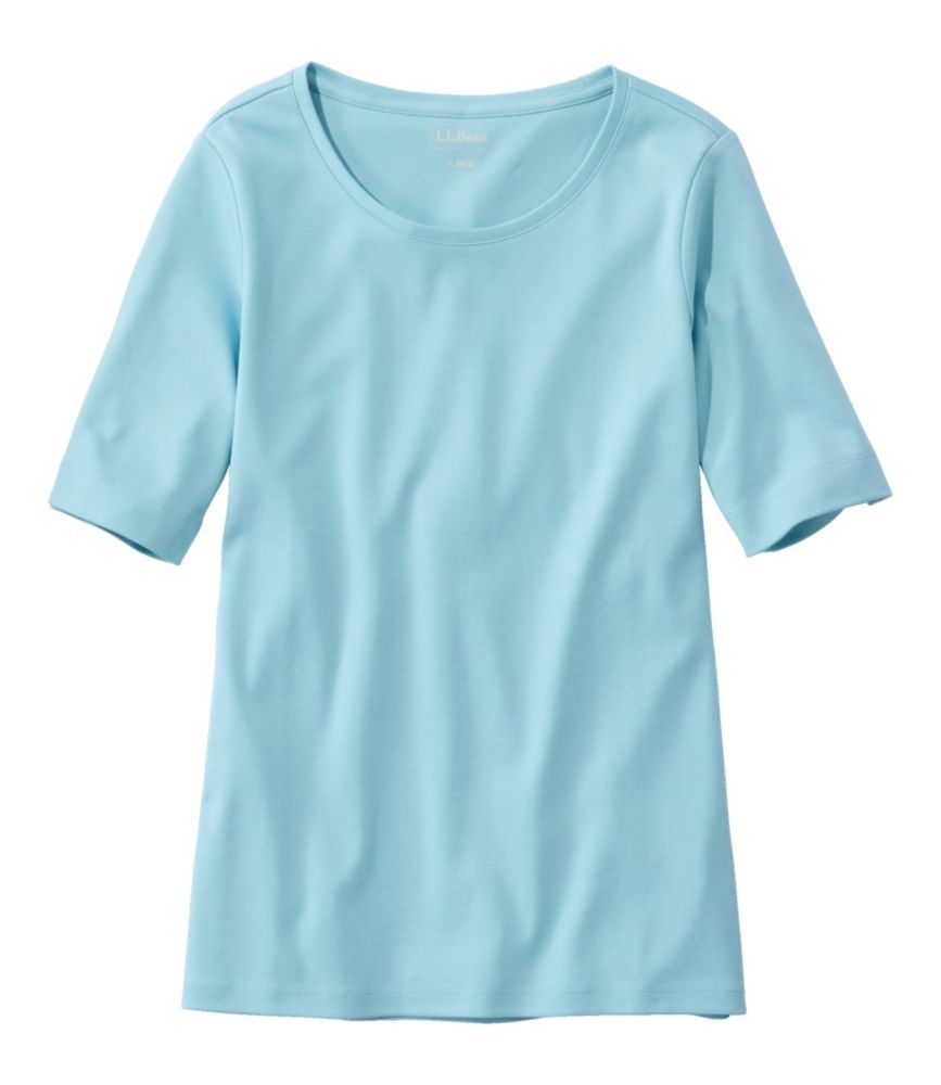 Women's L.L.Bean Jewelneck Tee, Elbow-Sleeve
