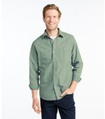 Men's Sunwashed Canvas Shirt, Slightly Fitted, Long-Sleeve