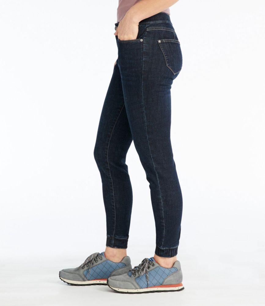 advanced stretch denim jogger pants