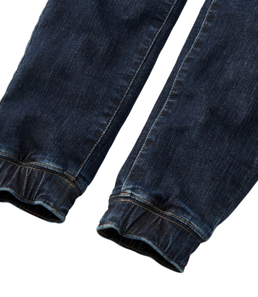 advanced stretch denim jogger pants