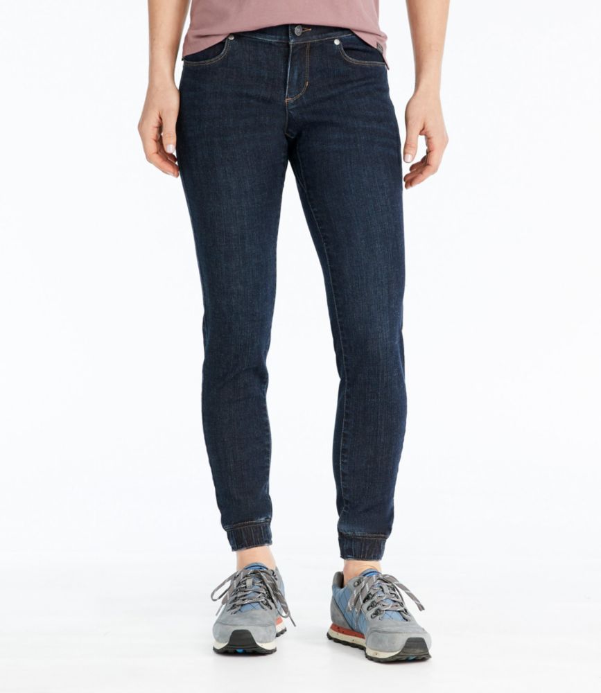womens jeans with elastic cuffs