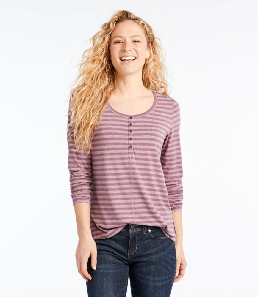 Very popular LL Bean womens vintage floral Double Base Layer Crew Neck