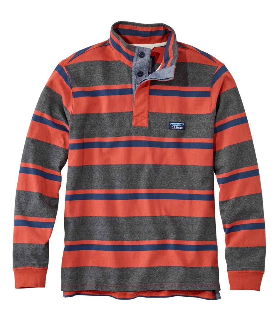 Men's Lakewashed® Rugby Pullover, Traditional Fit, Long-Sleeve Stripe ...