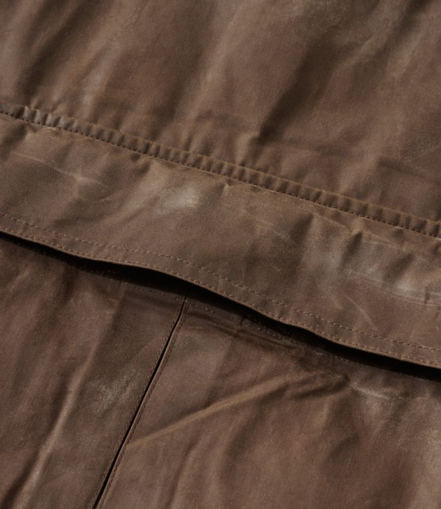 Men's Double L Waxed-Cotton Upland Vest, Maple Brown, small image number 6