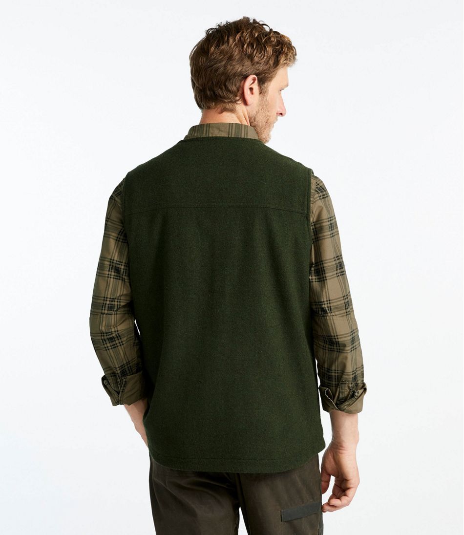 Men's Maine Guide Zip-Front Wool Vest