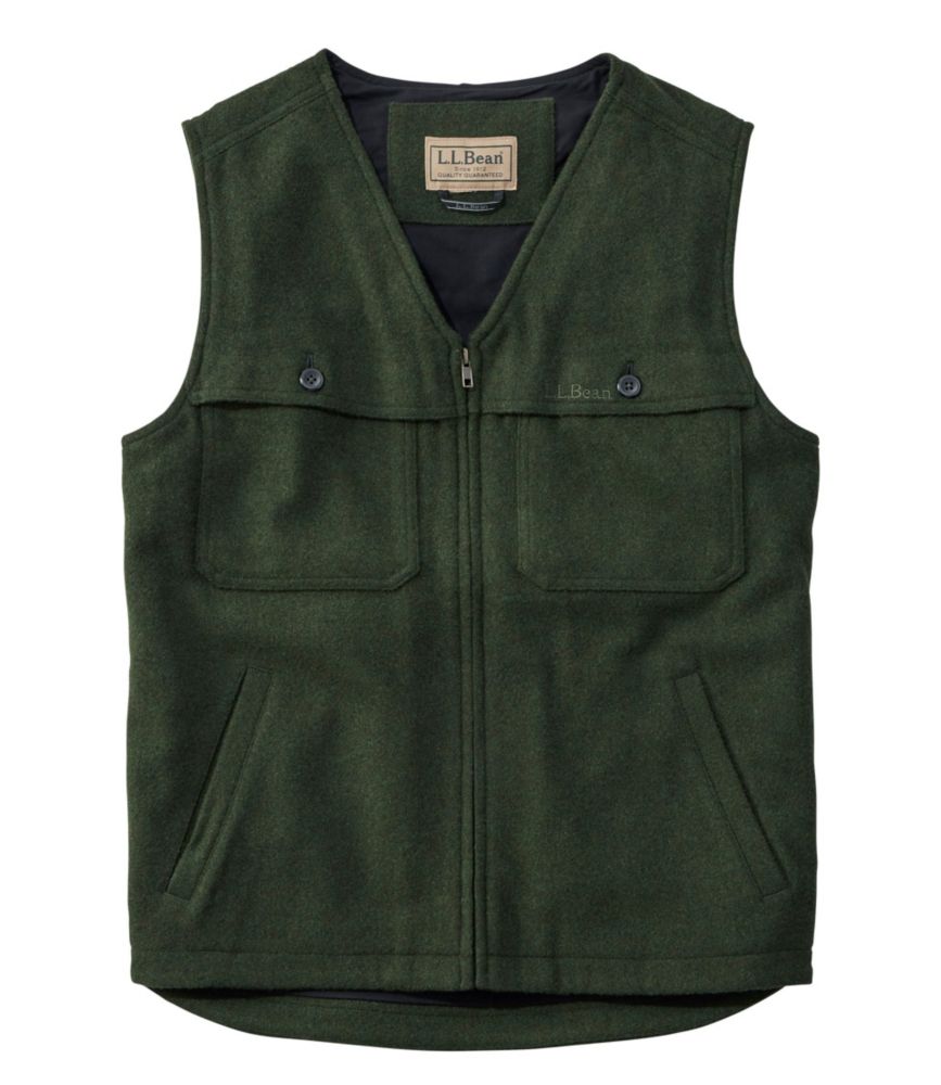 Men's Maine Guide Zip-Front Wool Vest | Men's at L.L.Bean