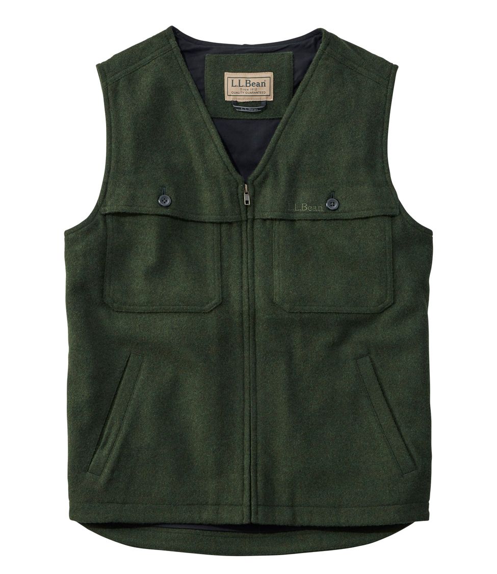 Men's wool vest on sale zipper