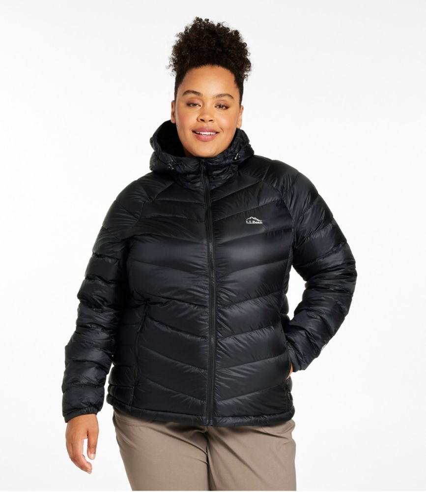 Women's Ultralight 850 Down Hooded Jacket, Carbon Navy, small image number 2