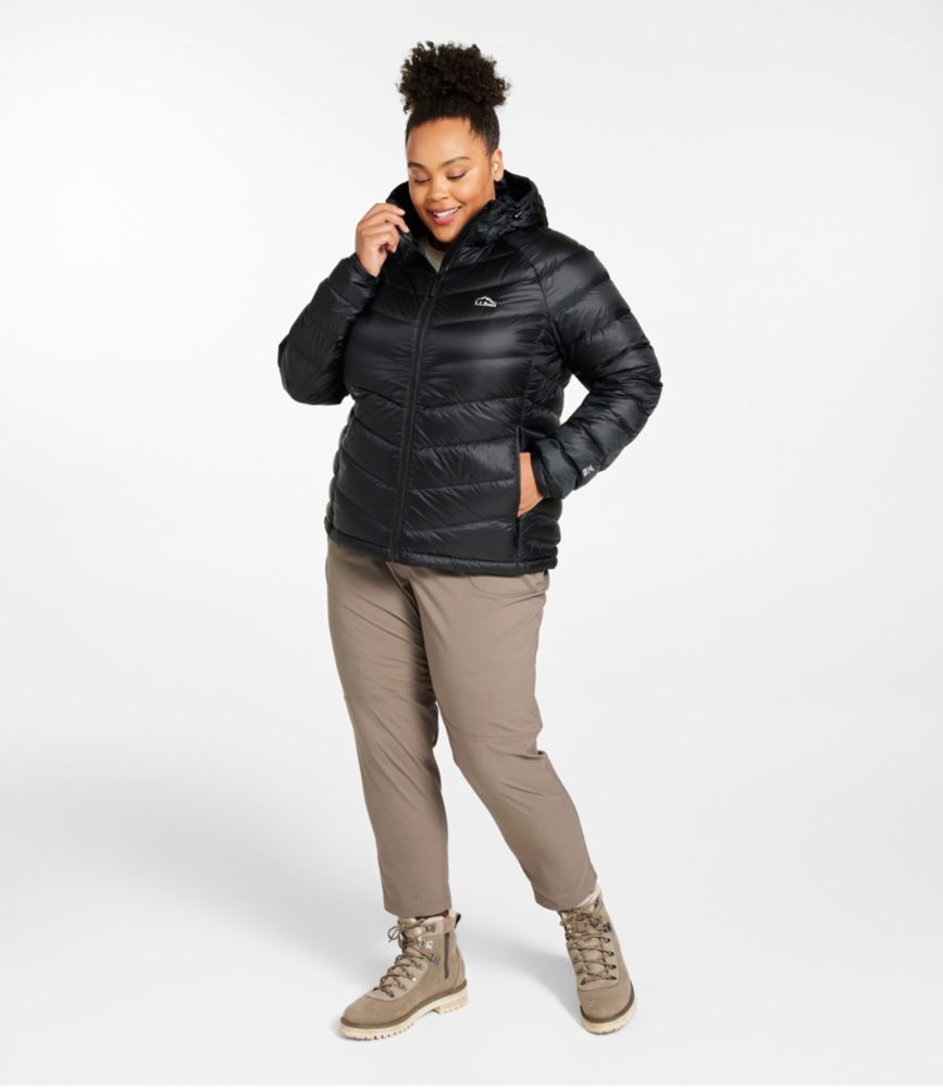 Women's Ultralight 850 Down Hooded Jacket, Carbon Navy, small image number 4