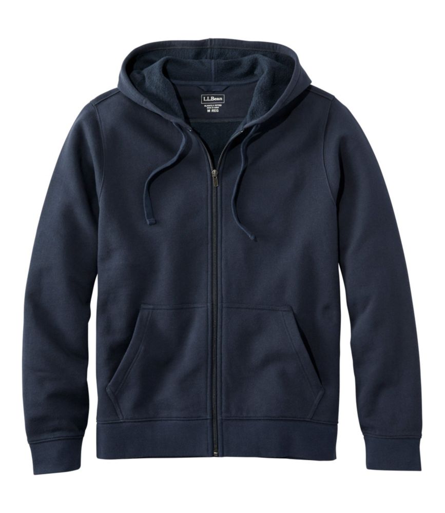 Women's Quilted Sweatshirt, Fleece-Lined Full-Zip at L.L. Bean