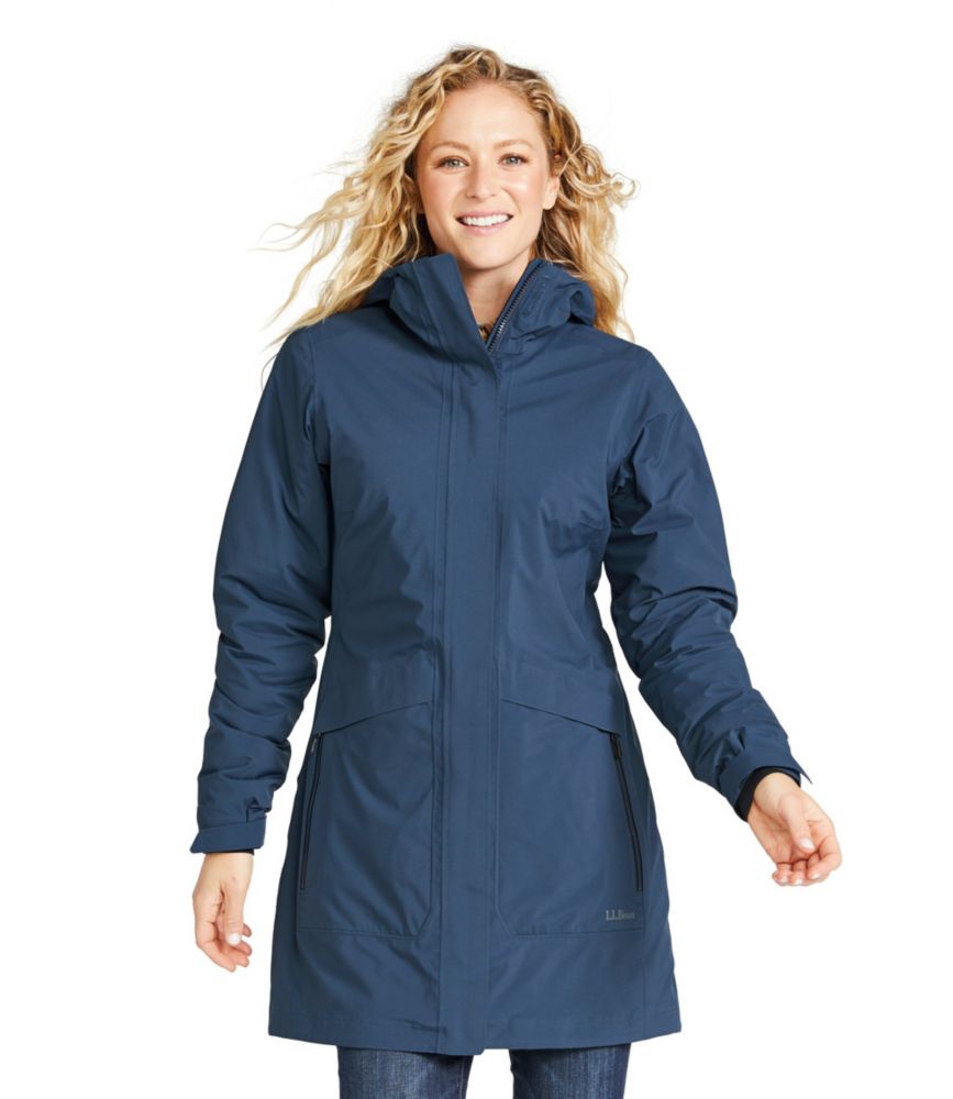 Women's Waterproof Packaway Long Coat, , small image number 2