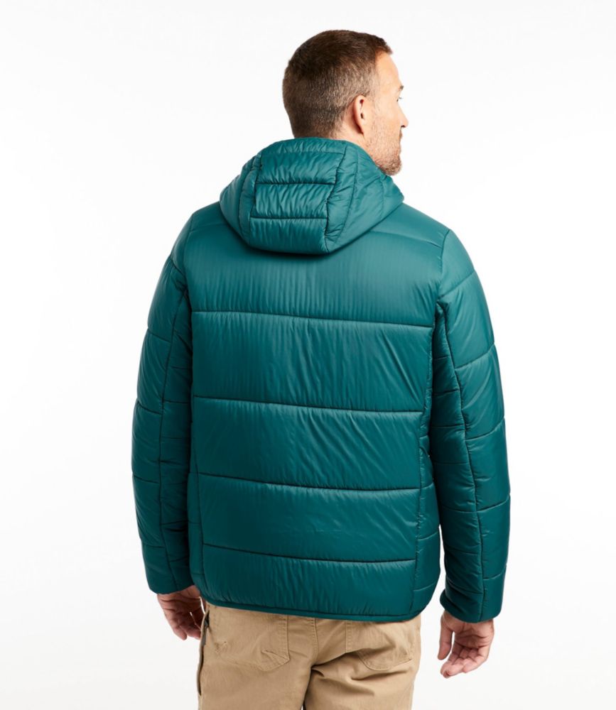 mens green puffer jacket with hood