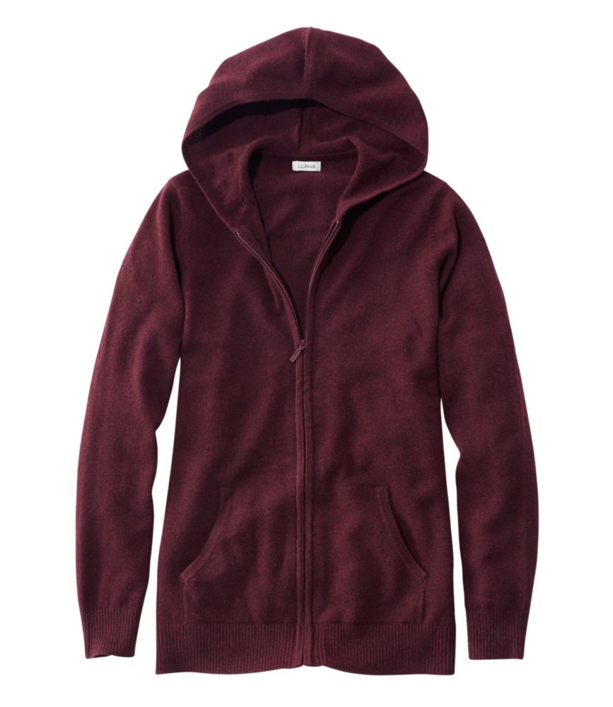 womens cashmere zip hoodie