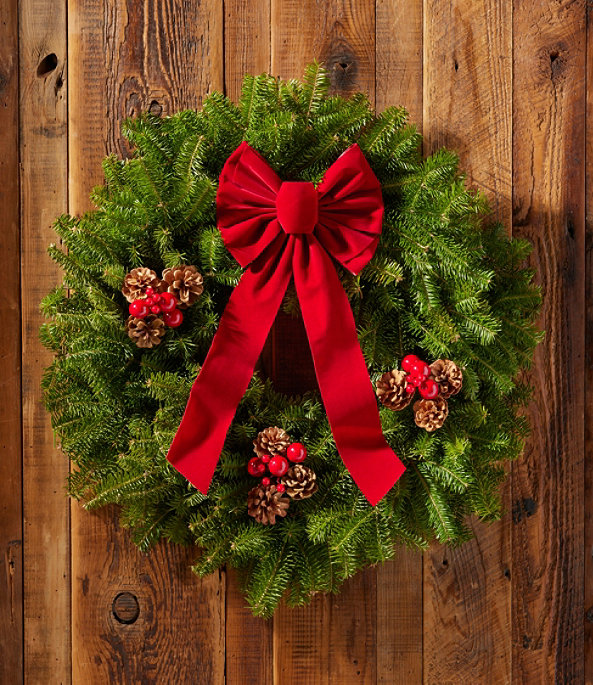 Traditional Balsam Wreath 24" Delay Ship Week of 11/30, One Color, large image number 1