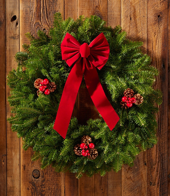 Traditional Balsam Wreath 30" Delay Ship Week of 12/1, One Color, large image number 1