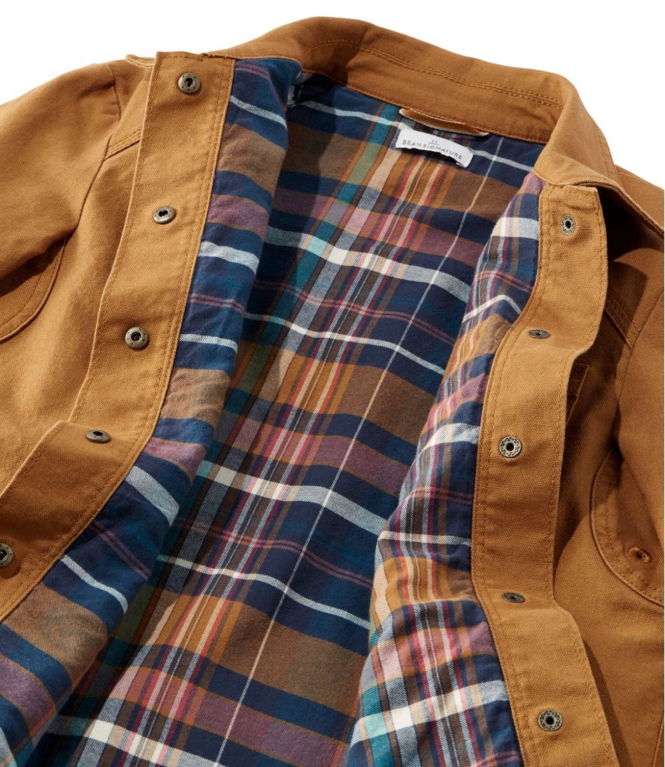 Women's Signature Canvas Jacket, Flannel-Lined