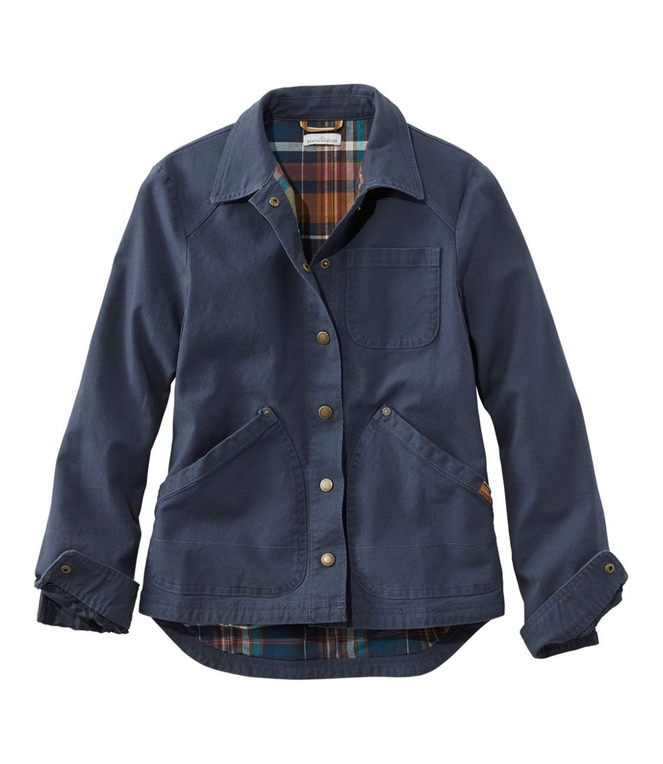 Women's Signature Canvas Jacket, Flannel-Lined