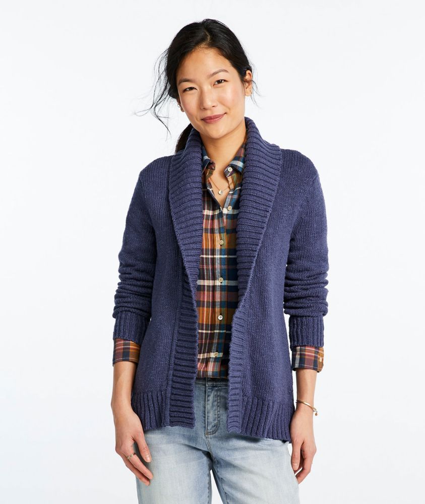 long cotton cardigan women's
