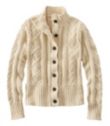 Women's Signature Cotton Fisherman Sweater, Short Cardigan Sweater Beige 3X, Cotton/Cotton Yarns | L.L.Bean