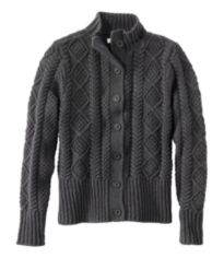Women's Double L® Mixed-Cable Sweater, Funnelneck | Sweaters