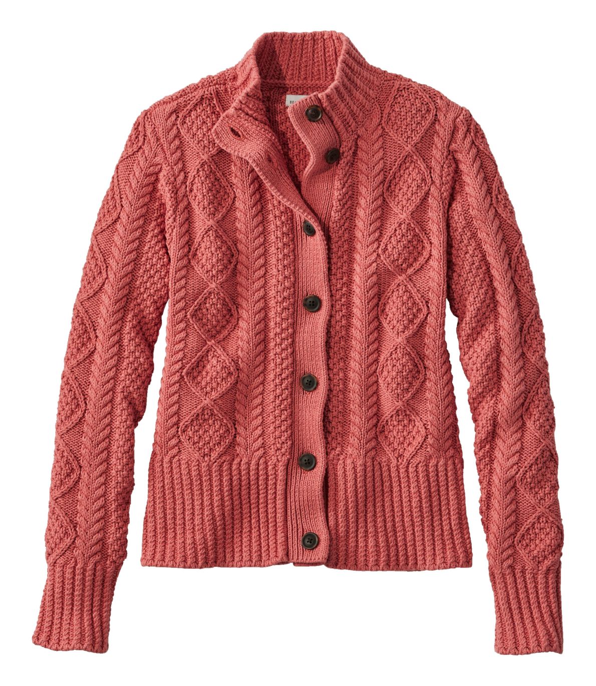 Women's Signature Cotton Fisherman Sweater, Short Cardigan