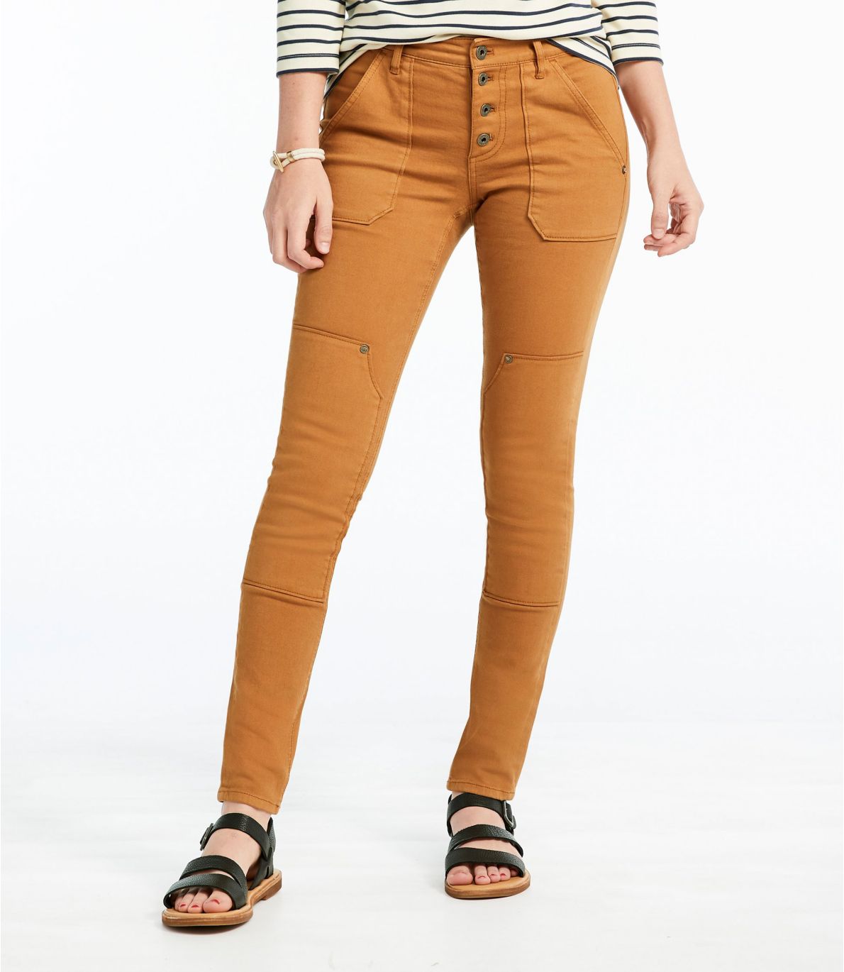 Women's Signature Premium Skinny Jeans, Button-Front Ankle