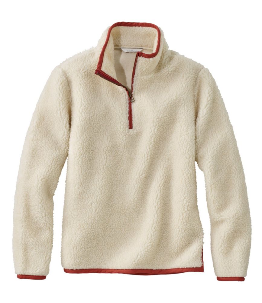 half zip pullover sherpa