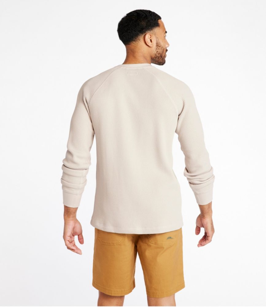 Men's Signature Waffle Crew, Orange, small image number 3
