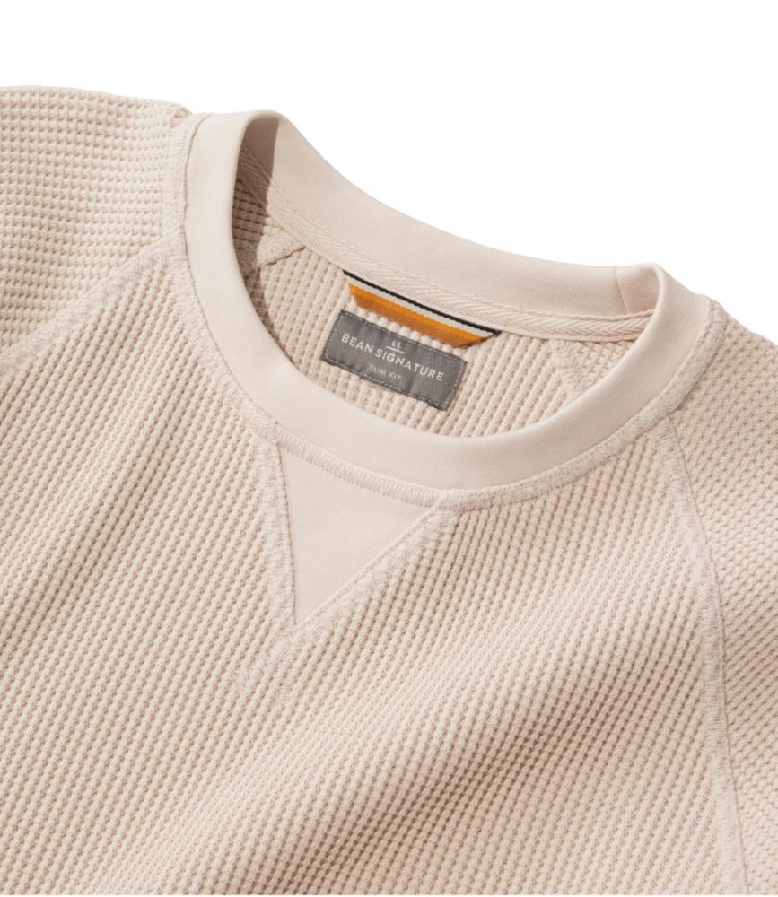 Men's Signature Waffle Crew, Orange, small image number 6