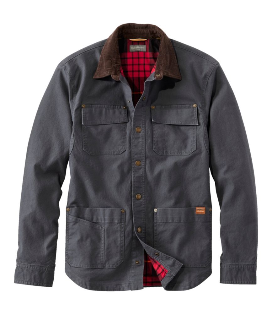 Ll bean clearance sherpa lined flannel