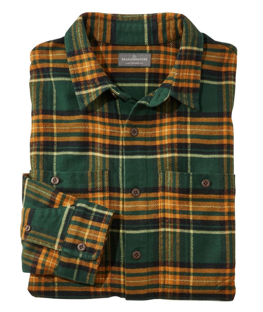 Men's Signature Organic Cotton Flannel Shirt Shirts at L.L.Bean