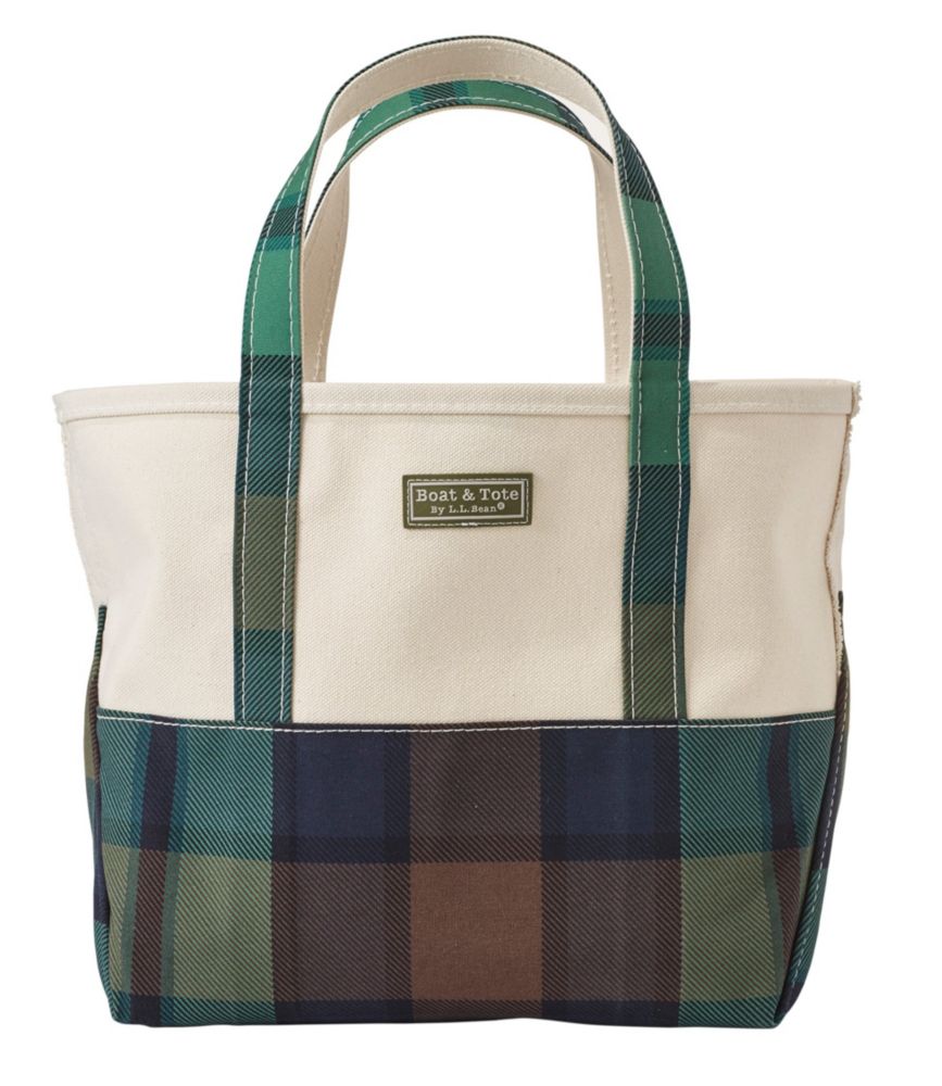 plaid tote