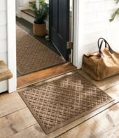 Heavyweight Recycled Waterhog Doormat, Plaid Greige Extra-Large, Rubber | L.L.Bean