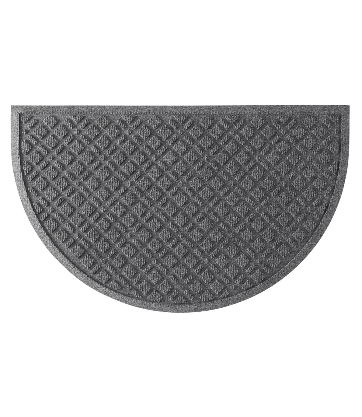Heavyweight Recycled Waterhog Doormat, Crescent, Plaid
