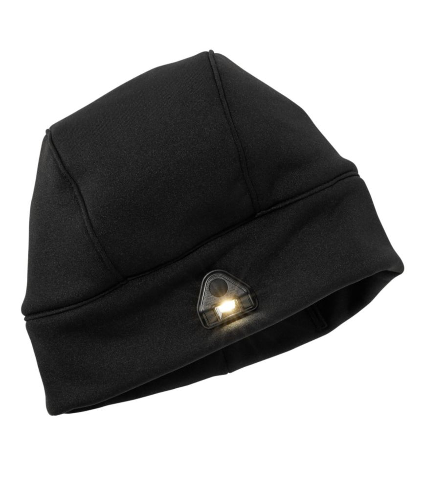 Image of Adults' L.L.Bean Pathfinder Lighted Beanie Black OSFA