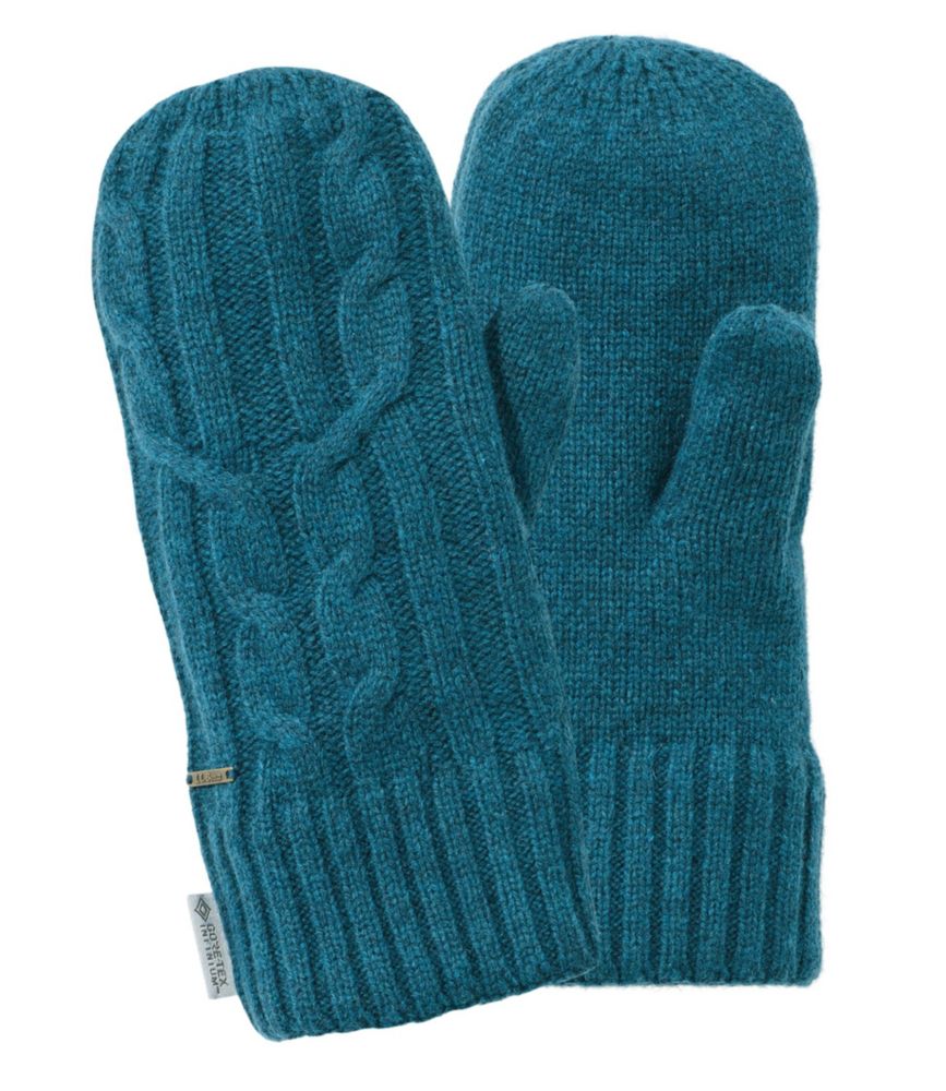 Women's Heritage Wool Windproof Mittens at L.L.Bean