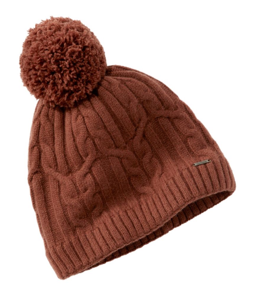 Women's Heritage Wool Windproof Pom Hat, Rosewood, small image number 1