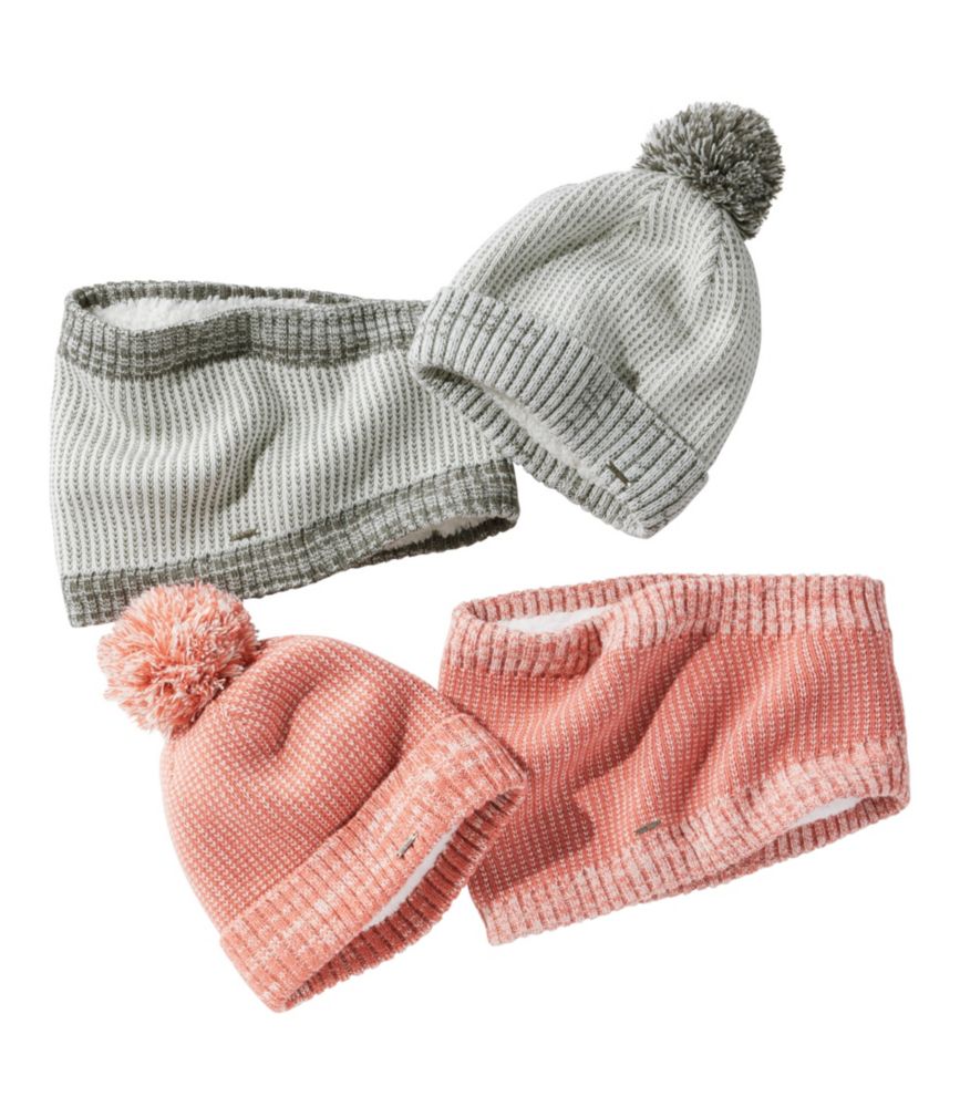 Women's Winter Lined Gift Set, Deep Coral, small image number 2