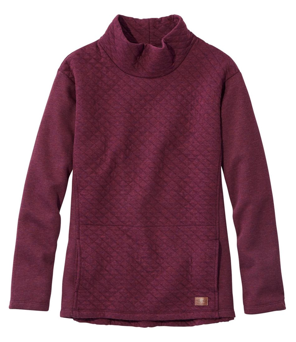 Women's Quilted Sweatshirt Pullover, Funnelneck | Sweatshirts at L.L.Bean