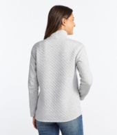 Women's Quilted Quarter-Zip Pullover, Print at L.L. Bean