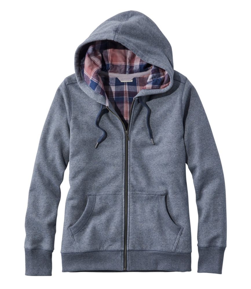 flannel lined hoodie