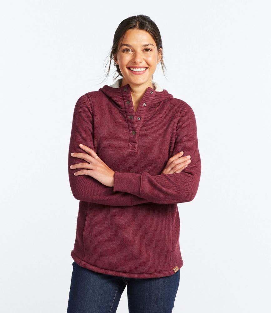 waffle fleece pullover