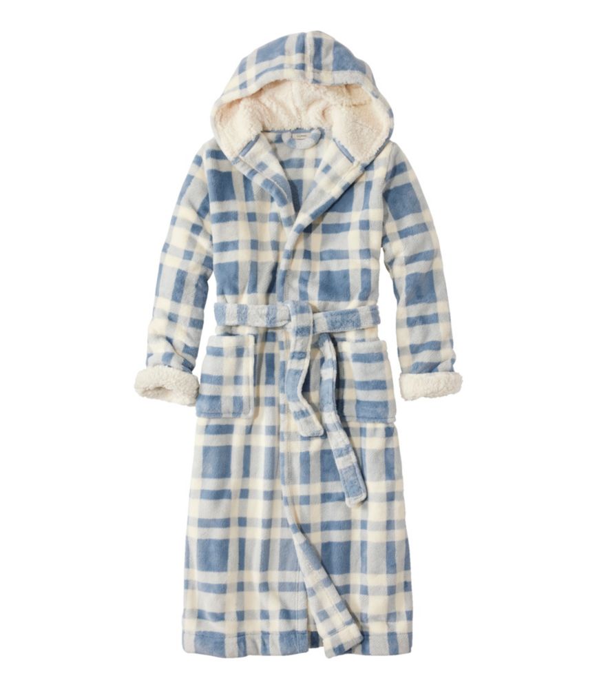 Women's Wicked Plush Robe, Baltic Blue Plaid, small image number 1