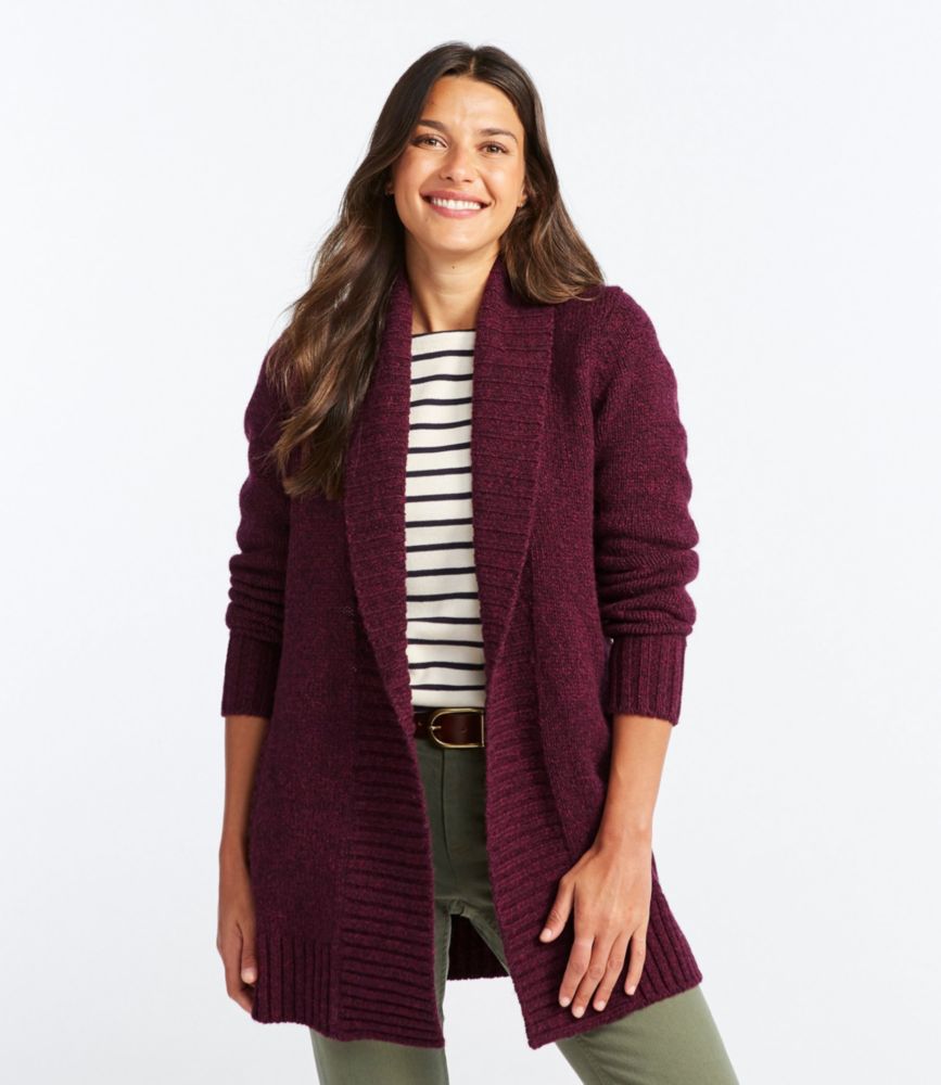 ragg wool cardigan sweater