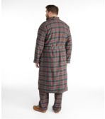 Men's Scotch Plaid Flannel Robe, Sherpa-Lined