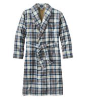 Men's Scotch Plaid Flannel Robe, Sherpa-Lined