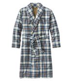 Men's Scotch Plaid Flannel Robe, Sherpa-Lined