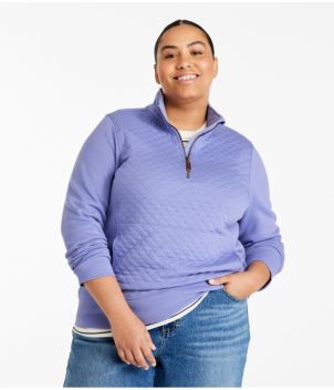 Women's Quilted Quarter-Zip Pullover